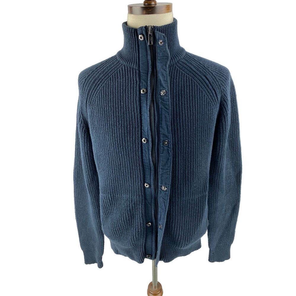 Zadig & Voltaire Blue Men's Cardigan Sweater